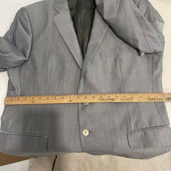 Loro Piana Sport Coat Blazer Men 44R Wool Silk Blend Grey 2 Button Joseph Abboud - Picture 16 of 16